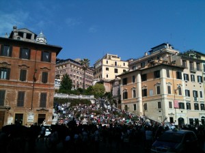 This is where normal people go on a sunny day in Rome.