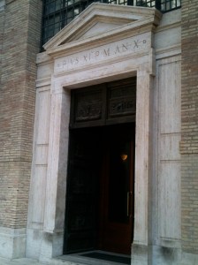 The entrance to the Archivio Segreto.