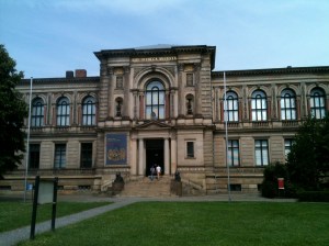 The eighteenth-century building of the Bibliotheca Augusta.